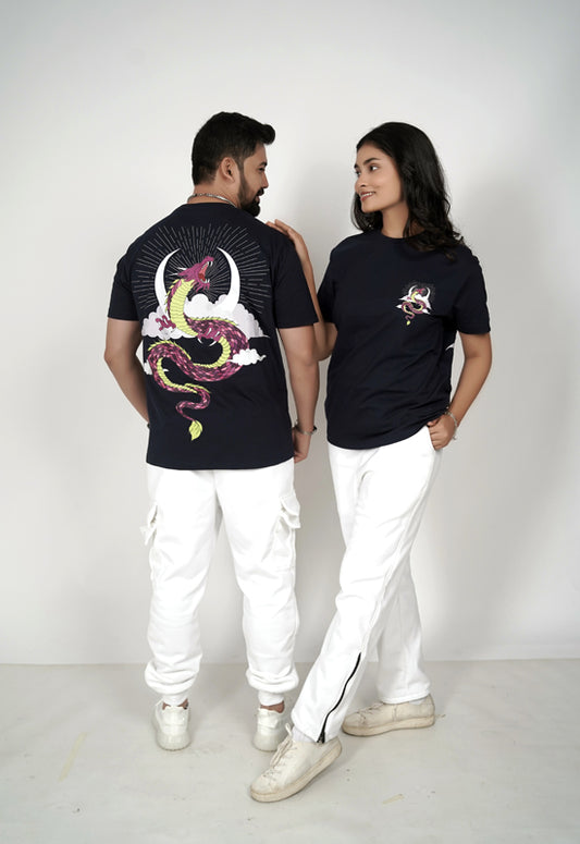 Asian Dragon Printed Regular Fit Tee