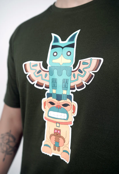 Totem pole Printed