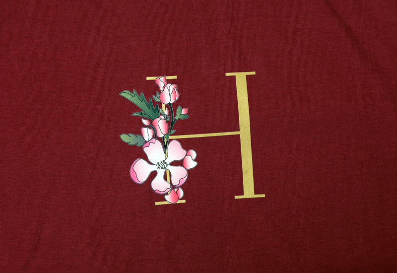 H Flowers Printed